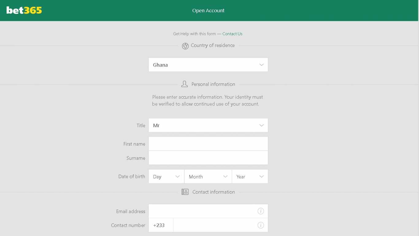 Bet365 sign up account